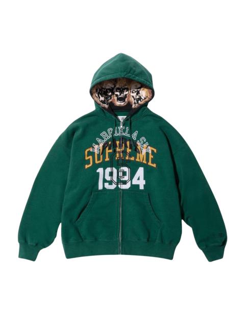 Supreme x MM6 Maison Margiela Zip Up Hooded Sweatshirt 'Dark Green'