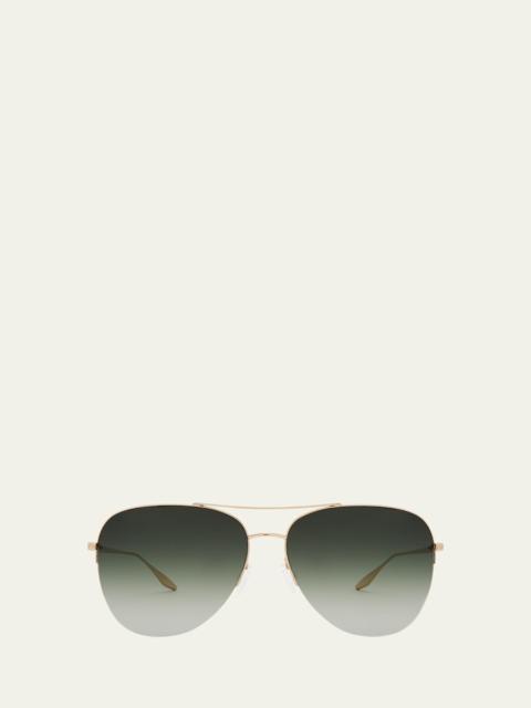 BARTON PERREIRA Chevalier Titanium Aviator Sunglasses