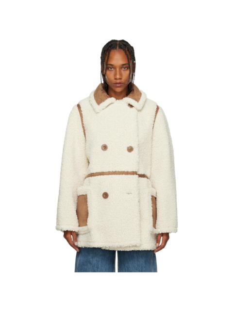 STAND STUDIO Off-White Chloe Faux-Shearling Jacket