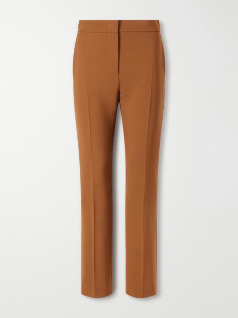 Max Mara Mxmacino Wool-blend Mid-rise Slim-leg Pants
