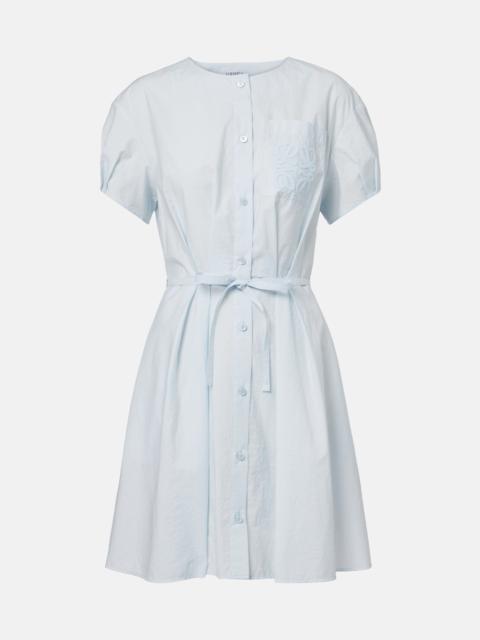 Loewe Paula's Ibiza Anagram cotton-blend shirt dress