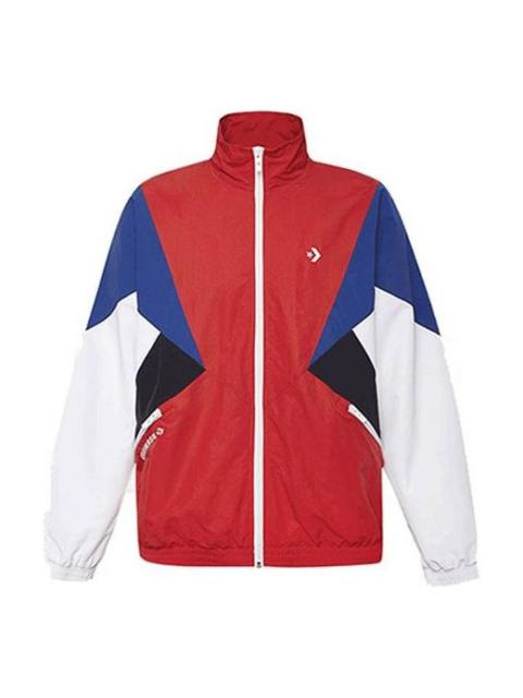 Men's Converse Classic Colorblock Jacket Red 10018363-A01