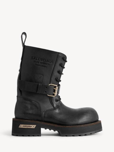 BALENCIAGA Men's Venom Lace-up Bootie in Black