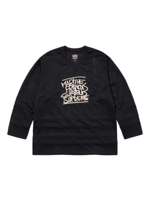 Supreme x Marithé + François Girbaud embroidered-logo jersey