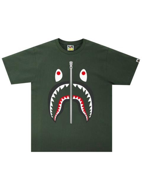 A BATHING APE® BAPE Shark Tee 'Olive Drab'