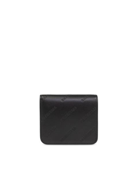 BALENCIAGA logo-debossed leather wallet