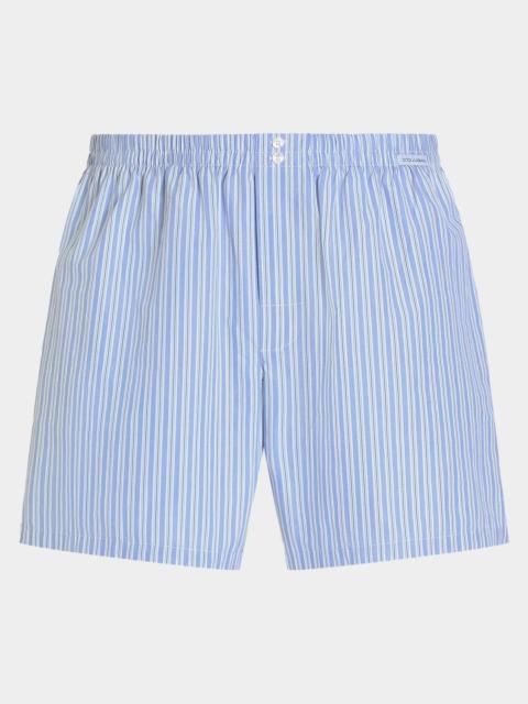 Dolce & Gabbana Men's Cotton Multi-Stripe Boxer Shorts