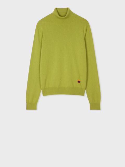 Paul Smith Women's Moss Green Cashmere Roll Neck Sweater