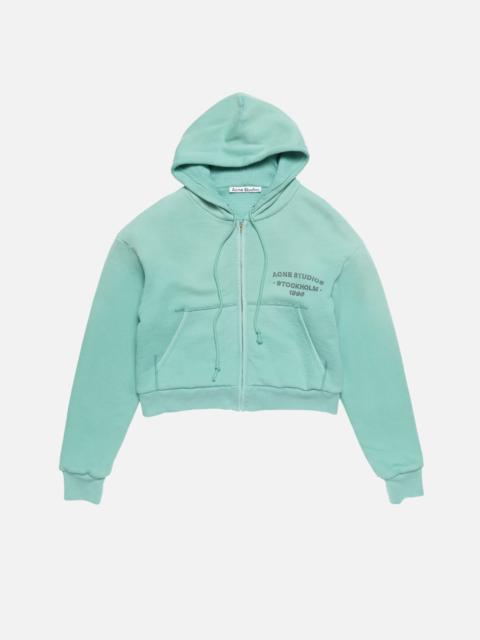 Acne Studios Sprayed zip hoodie - Mint green