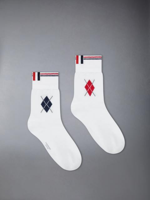Thom Browne COTTON ARGYLE FUNMIX ANKLE SOCKS