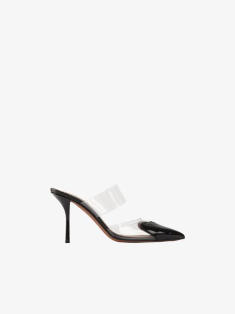 Alaïa HEART MULES IN PATENT CALFSKIN