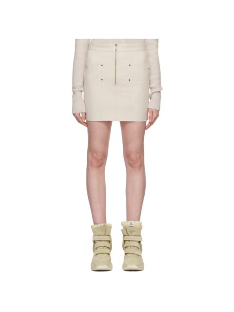 Isabel Marant Off-White Teller Miniskirt