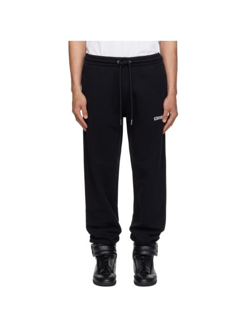 Off-White Black Heraldic Arrow Cuffed Sweatpants