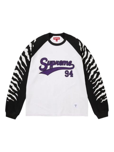 Supreme Supreme SS26 Tiger Raglan L/S T-Shirt 'White' SUP-SS26-123-WHT