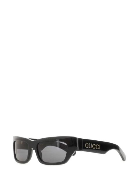 GUCCI Gucci Men Black Acetate Sunglasses