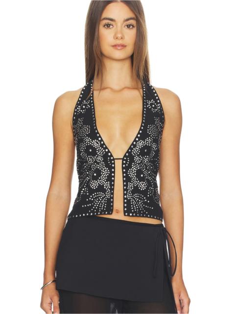 FREE PEOPLE Kenzie Studded Halter