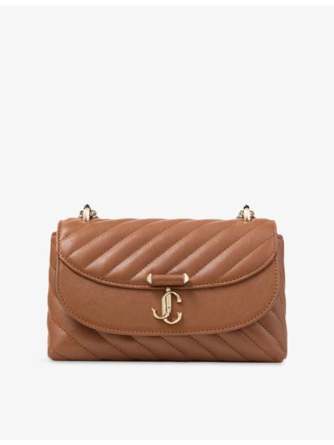 JIMMY CHOO Curve Small Quilted Biker Leather Crossbody Bag