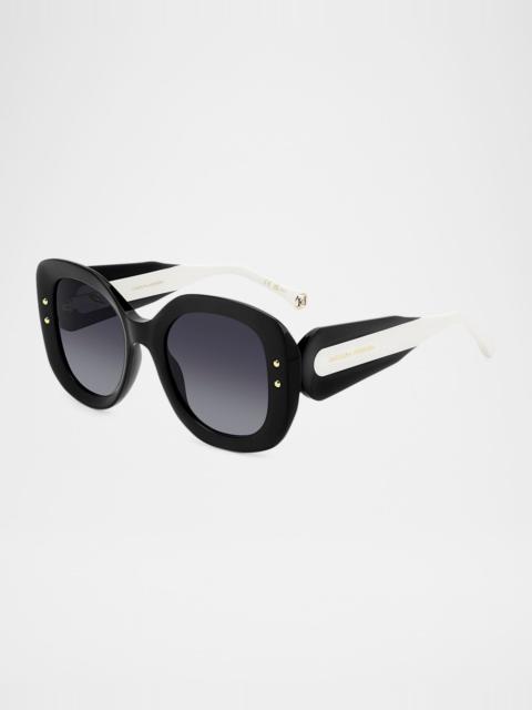 CAROLINA HERRERA Rectangle Acetate Sunglasses