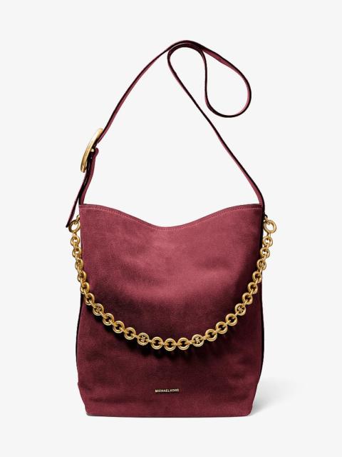 MICHAEL KORS Nolita Large Suede Bucket Tote Bag