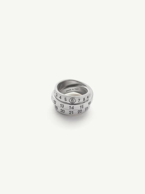 MM6 Maison Margiela Triple Logo Numeric Signature Ring