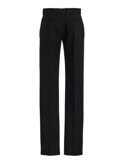 Calvin Klein Collection Slim Wool Straight-Leg Pants