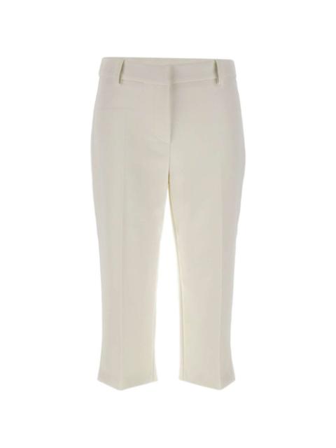 ELISABETTA FRANCHI satin band slit trousers