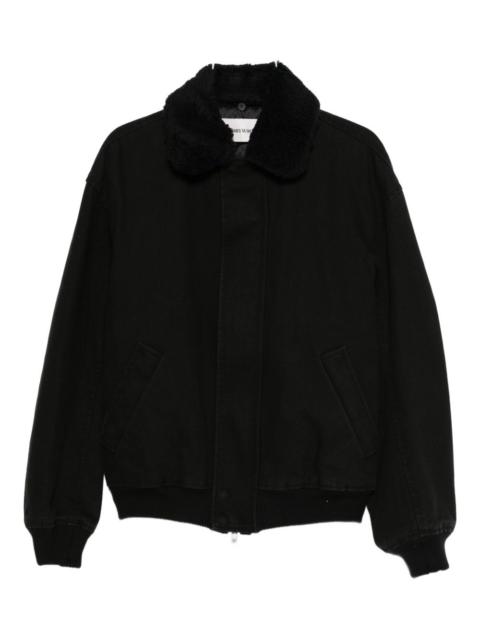 Tonywack fleece-collar bomber jacket