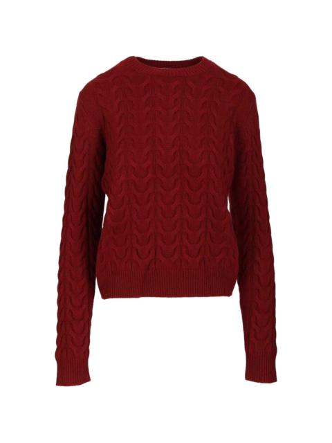 Max Mara cable-knit cashmere jumper