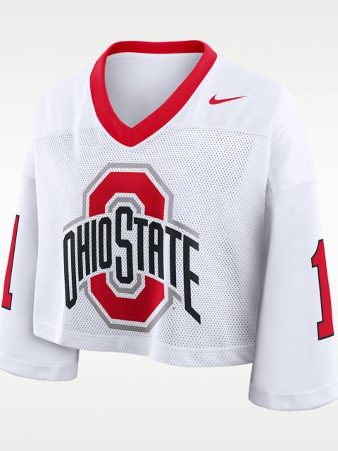 Nike Ohio State Logo Women's Nike Dri-FIT College Cropped Jersey