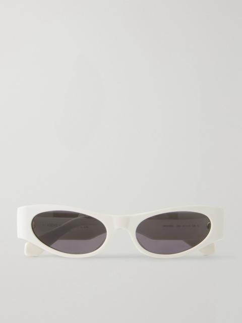Loewe + Paula's Ibiza Round-Frame Acetate Sunglasses White