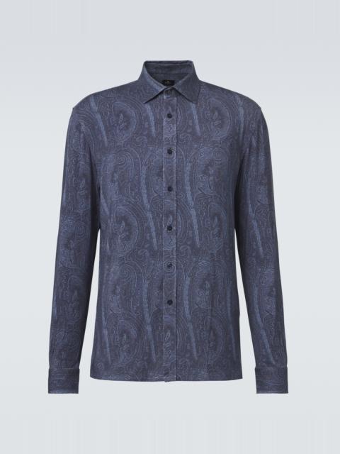 Etro Paisley jersey shirt