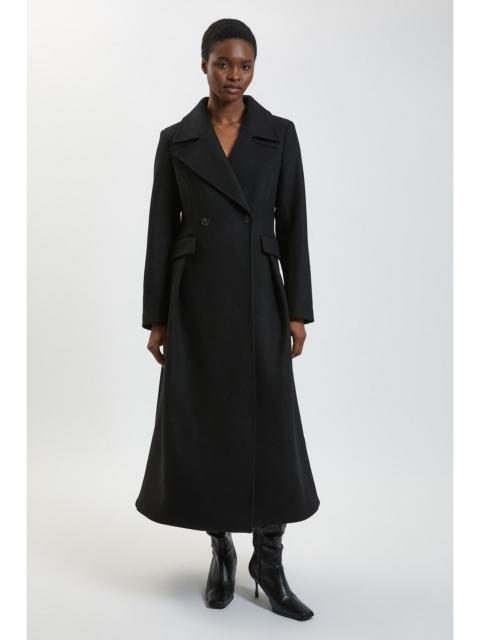 KAREN MILLEN Petite Wool Tailored Flared Skirt Midi Coat