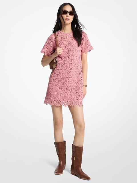MICHAEL KORS Crochet Cotton Mini Dress