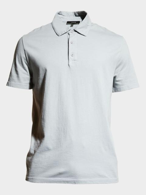 Vince Men's Garment-Dyed Polo Shirt