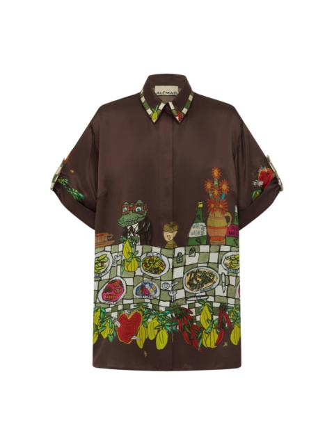 ALÉMAIS Fredo Silk Shirt