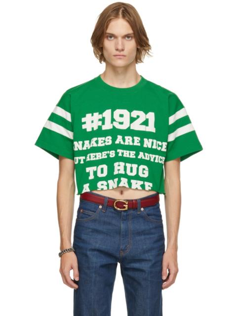 GUCCI To Hug a Snake cropped T-shirt