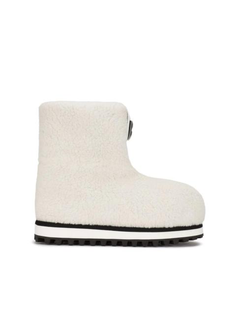 Dolce & Gabbana logo-patch ankle boots