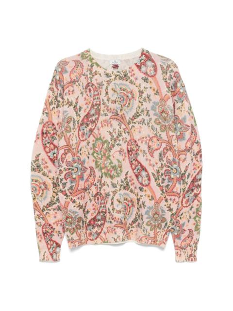 paisley-print sweater