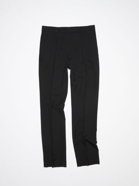 Narrow tailored trousers - Black