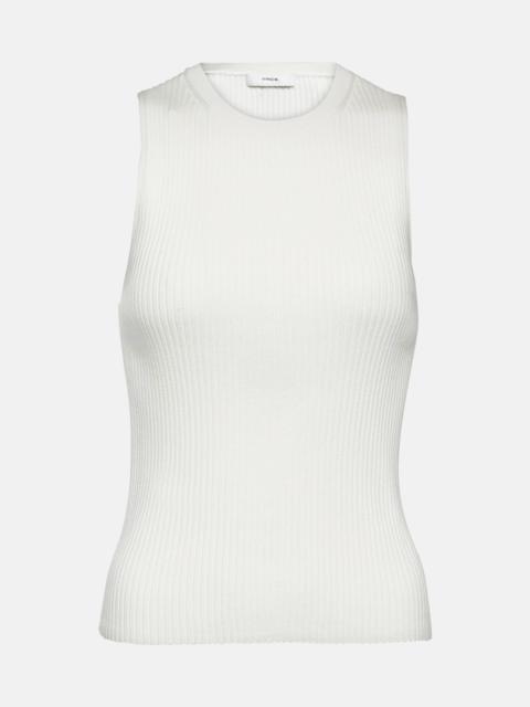 Ribbed-knit tank top