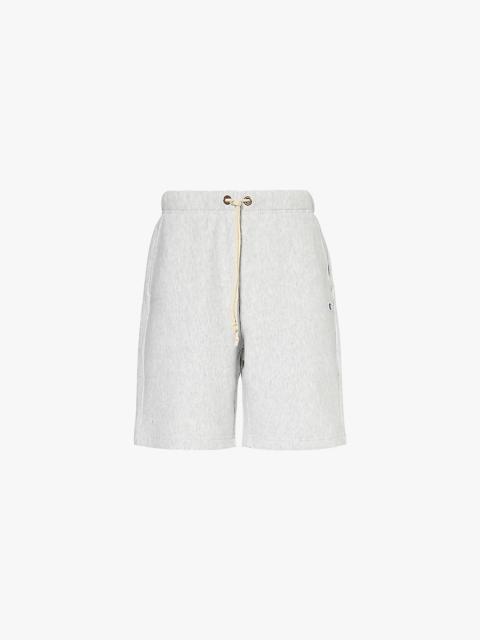 Champion Brand-embroidered drawstring-waist cotton-blend jersey shorts