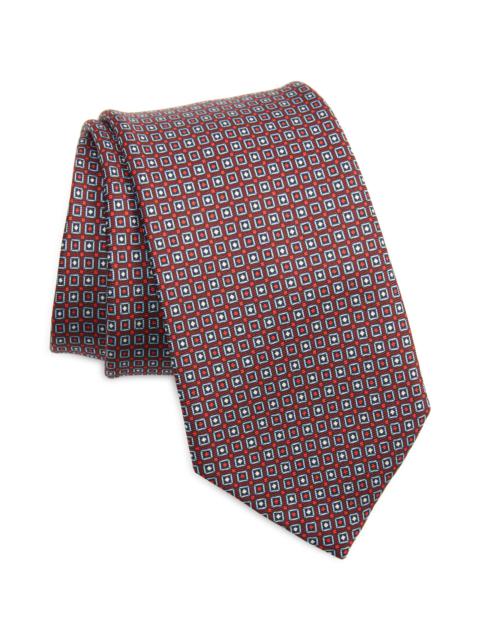 Geometric Silk Tie