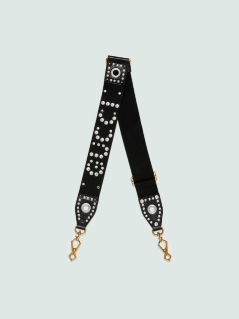 GUCCI Wide studded 'Gucci' shoulder strap