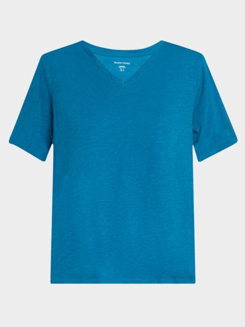 EILEEN FISHER Slubby Organic Cotton Jersey Tee