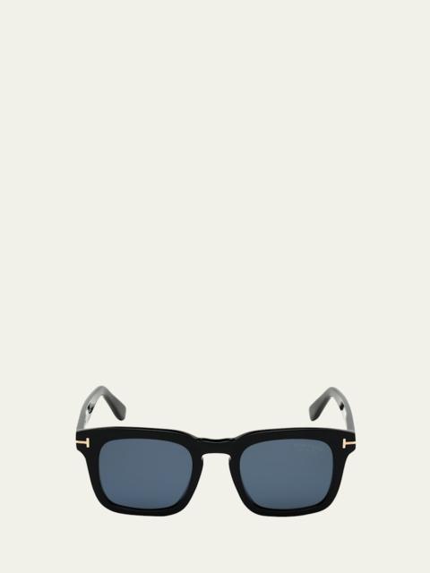 TOM FORD Men's Dax Square Acetate Sunglasses