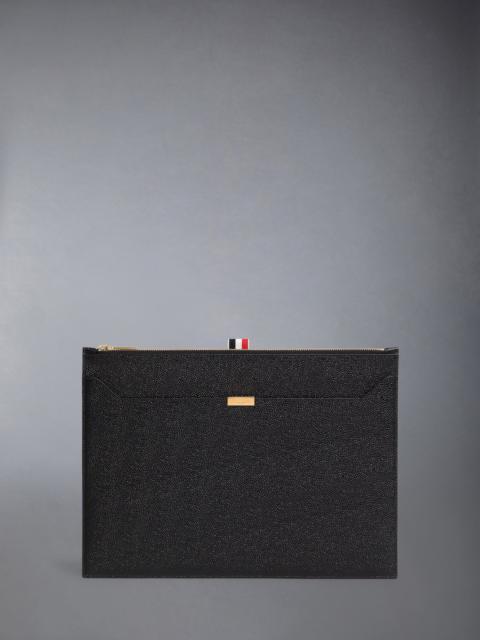 Thom Browne PEBBLE GRAIN LOCK MEDIUM DOCUMENT HOLDER