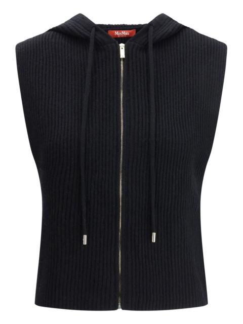 Max Mara hooded zip gilet