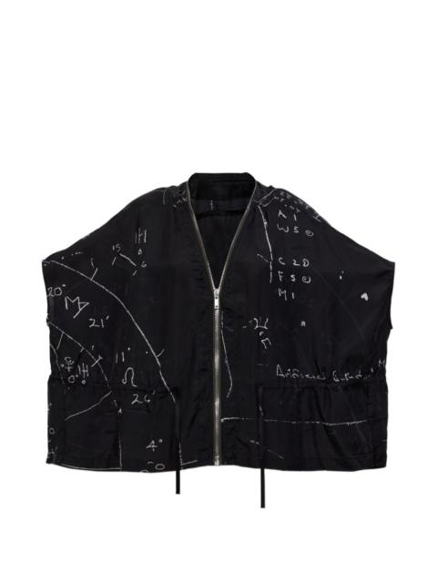 Rick Owens zip printed jacket