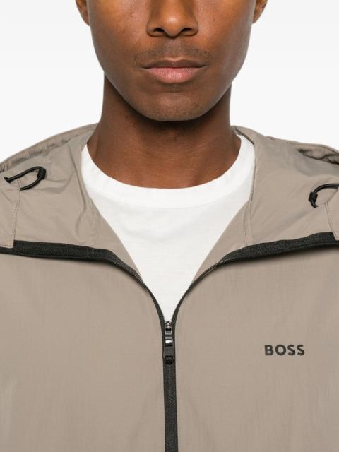 BOSS Boss Hooded Logo-print Jacket