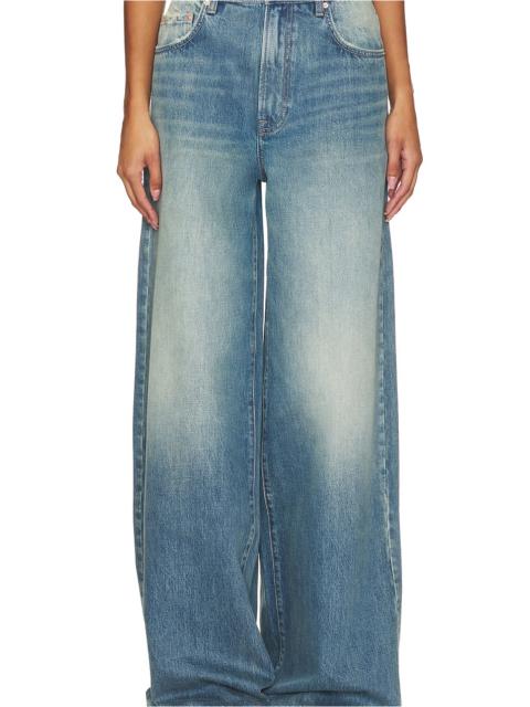 GRLFRND Luna Mid Rise Baggy Wide Leg